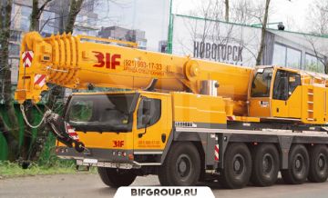 Аренда автокрана Liebherr грузоподъемностью 130 тонн