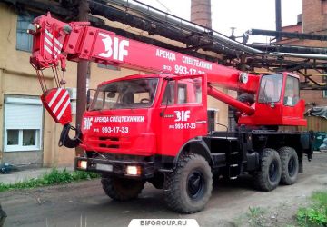 Аренда автокрана Клинцы грузоподъемностью 25 тонн