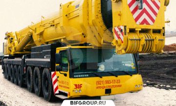 Аренда автокрана Liebherr грузоподъемностью 500 тонн