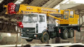 Галичанин-Маз 25т / 21,7 + 9 м Аренда автокрана грузоподъемностью 20 тонн