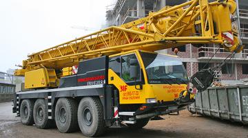 Автокран Liebherr LTM 1050-3.1 Аренда автокрана Liebherr LTM 1050-3.1 грузоподъемностью 50 тонн