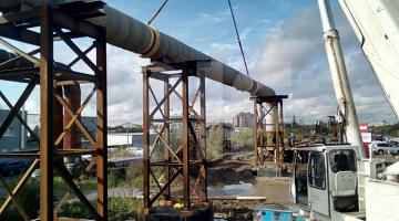 Демонтаж трубы автокраном в аренду